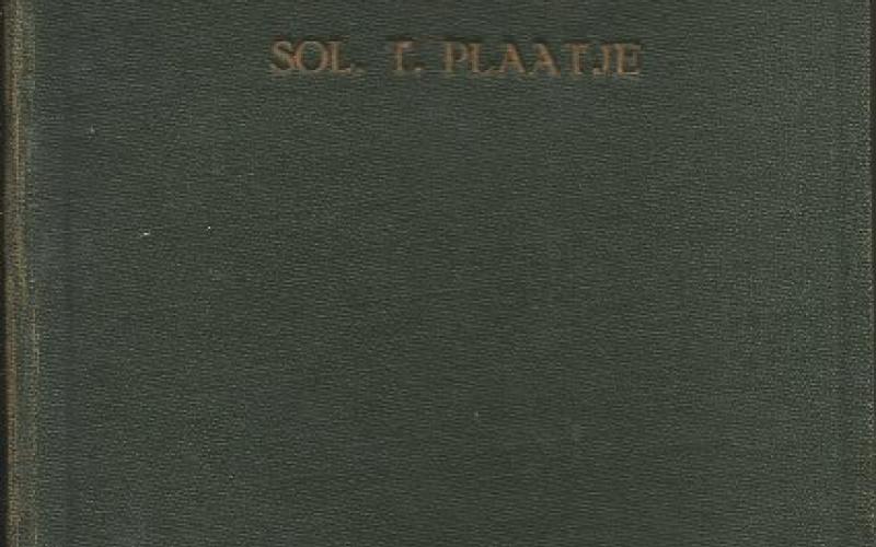 Front cover of First edition copy of Mhudi by Sol. T. Plaatje